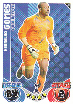 Heurelho Gomes Tottenham Hotspur 2010/11 Topps Match Attax #271